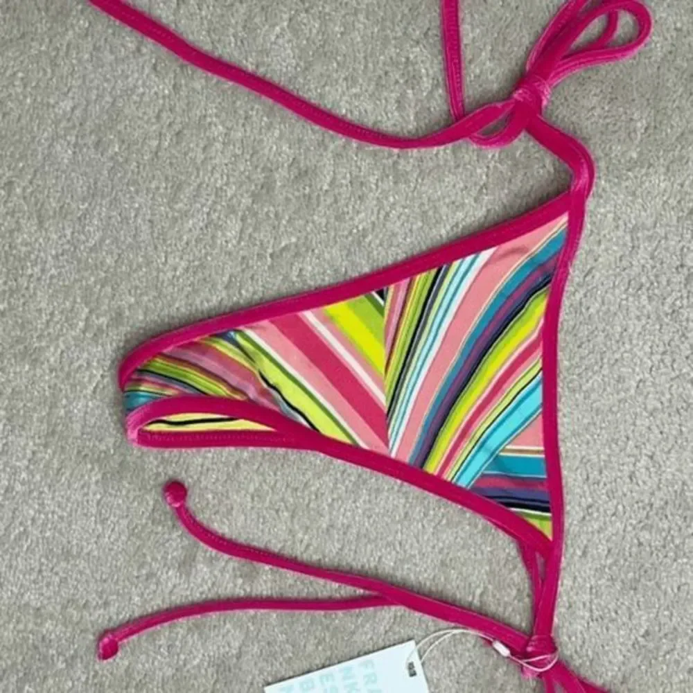 Frankie's Bikinis Hazel Shine Bottoms Rainbow Swirl‎